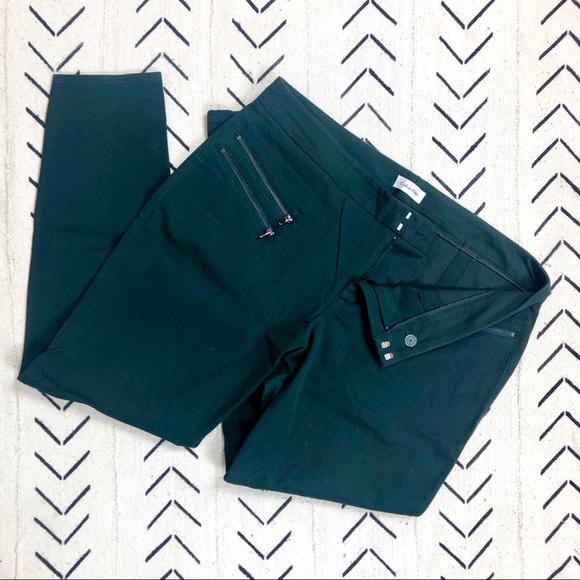 Calvin Klein twill ankle length pants w. Zippers - Picture 1 of 3